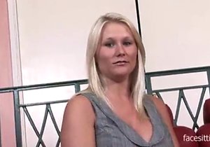 Horny mom with big boobs lets him dominate her