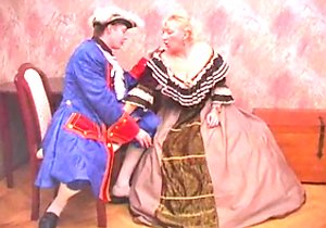 Blond-haired Russian housewife gets dominated