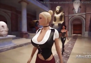 Great doggy style fuck with a pretty angelic shemale hottie