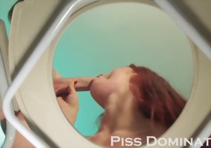 Glamorous redhead angel shows her naked pussy on the camera